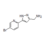 5-(5-Bromopyridin-2-yl)-1H-pyrazole-3-methanamine