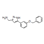 5-[3-(Benzyloxy)phenyl]-1H-pyrazole-3-methanamine