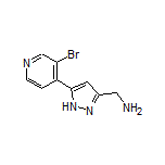 5-(3-Bromopyridin-4-yl)-1H-pyrazole-3-methanamine