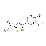 5-(4-Bromo-3-methoxyphenyl)-1H-pyrazole-3-carboxamide