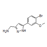5-(4-Bromo-3-methoxyphenyl)-1H-pyrazole-3-methanamine