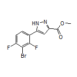 Methyl 5-(3-Bromo-2,4-difluorophenyl)-1H-pyrazole-3-carboxylate