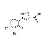 5-(3-Bromo-2,4-difluorophenyl)-1H-pyrazole-3-carboxylic Acid