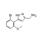5-(2-Bromo-6-methoxyphenyl)-1H-pyrazole-3-methanamine