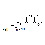 5-(4-Fluoro-3-methoxyphenyl)-1H-pyrazole-3-methanamine