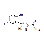 5-(2-Bromo-5-fluorophenyl)-1H-pyrazole-3-carboxamide