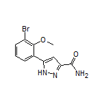 5-(3-Bromo-2-methoxyphenyl)-1H-pyrazole-3-carboxamide
