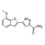 5-(7-Methoxybenzofuran-2-yl)-1H-pyrazole-3-carboxamide