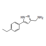 5-(4-Ethylphenyl)-1H-pyrazole-3-methanamine