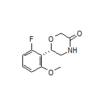 (S)-6-(2-Fluoro-6-methoxyphenyl)morpholin-3-one