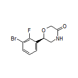(R)-6-(3-Bromo-2-fluorophenyl)morpholin-3-one