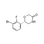 (S)-6-(3-Bromo-2-fluorophenyl)morpholin-3-one