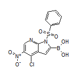 4-Chloro-5-nitro-1-(phenylsulfonyl)-7-azaindole-2-boronic Acid