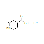 (2R,4R)-2-Methylpiperidine-4-carboxylic Acid Hydrochloride