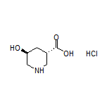 (3S,5S)-5-Hydroxypiperidine-3-carboxylic Acid Hydrochloride