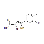 5-(3-Bromo-4-methylphenyl)-1H-pyrazole-3-carboxylic Acid