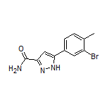 5-(3-Bromo-4-methylphenyl)-1H-pyrazole-3-carboxamide