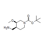 [(3R,4S)-1-Boc-3-methoxypiperidin-4-yl]methanamine