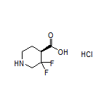 (S)-3,3-Difluoropiperidine-4-carboxylic Acid Hydrochloride