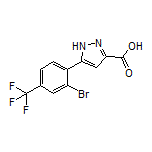 5-[2-Bromo-4-(trifluoromethyl)phenyl]-1H-pyrazole-3-carboxylic Acid