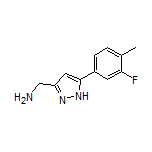5-(3-Fluoro-4-methylphenyl)-1H-pyrazole-3-methanamine