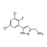 5-(3,5-Dichloro-2-fluorophenyl)-1H-pyrazole-3-methanamine