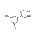 (S)-6-(3,5-Dibromophenyl)morpholin-3-one