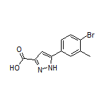 5-(4-Bromo-3-methylphenyl)-1H-pyrazole-3-carboxylic Acid