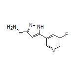 5-(5-Fluoropyridin-3-yl)-1H-pyrazole-3-methanamine