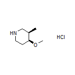 (3R,4S)-4-Methoxy-3-methylpiperidine Hydrochloride