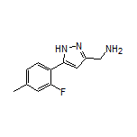 5-(2-Fluoro-4-methylphenyl)-1H-pyrazole-3-methanamine