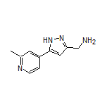 5-(2-Methylpyridin-4-yl)-1H-pyrazole-3-methanamine