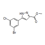 Methyl 5-(3-Bromo-5-chlorophenyl)-1H-pyrazole-3-carboxylate