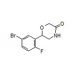 6-(5-Bromo-2-fluorophenyl)morpholin-3-one