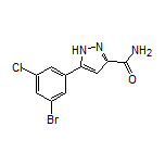 5-(3-Bromo-5-chlorophenyl)-1H-pyrazole-3-carboxamide