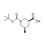 (3S,5R)-1-Boc-5-methylpiperidine-3-carboxylic Acid