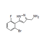 5-(2-Bromo-6-fluorophenyl)-1H-pyrazole-3-methanamine