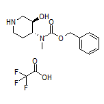 (3R,4R)-4-[Cbz-(methyl)amino]piperidin-3-ol Trifluoroacetate