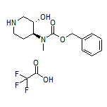(3S,4S)-4-[Cbz-(methyl)amino]piperidin-3-ol Trifluoroacetate