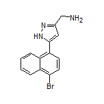 5-(4-Bromonaphthalen-1-yl)-1H-pyrazole-3-methanamine