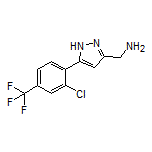 5-[2-Chloro-4-(trifluoromethyl)phenyl]-1H-pyrazole-3-methanamine