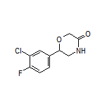 6-(3-Chloro-4-fluorophenyl)morpholin-3-one