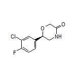 (R)-6-(3-Chloro-4-fluorophenyl)morpholin-3-one