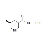 (3S,5S)-5-Methylpiperidine-3-carboxylic Acid Hydrochloride
