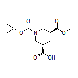 (3R,5S)-1-Boc-5-(methoxycarbonyl)piperidine-3-carboxylic Acid