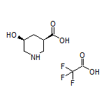 (3R,5S)-5-Hydroxypiperidine-3-carboxylic Acid Trifluoroacetate