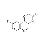 (S)-6-(5-Fluoro-2-methoxyphenyl)morpholin-3-one