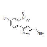 5-(4-Bromo-2-nitrophenyl)-1H-pyrazole-3-methanamine