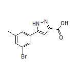 5-(3-Bromo-5-methylphenyl)-1H-pyrazole-3-carboxylic Acid