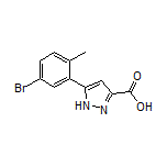 5-(5-Bromo-2-methylphenyl)-1H-pyrazole-3-carboxylic Acid